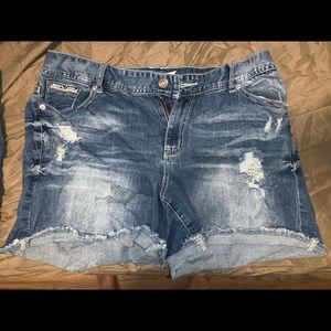 Size 16 jean shorts lot